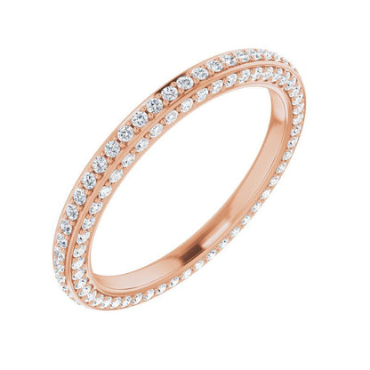 14K Gold Diamond Infinite Eternity Band