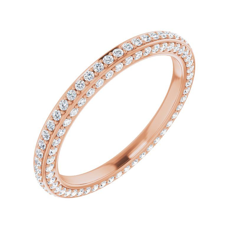 14K Gold Diamond Infinte Eternity Band