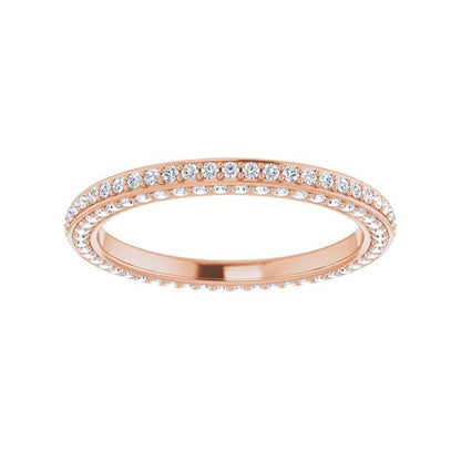 14K Gold Diamond Infinite Eternity Band