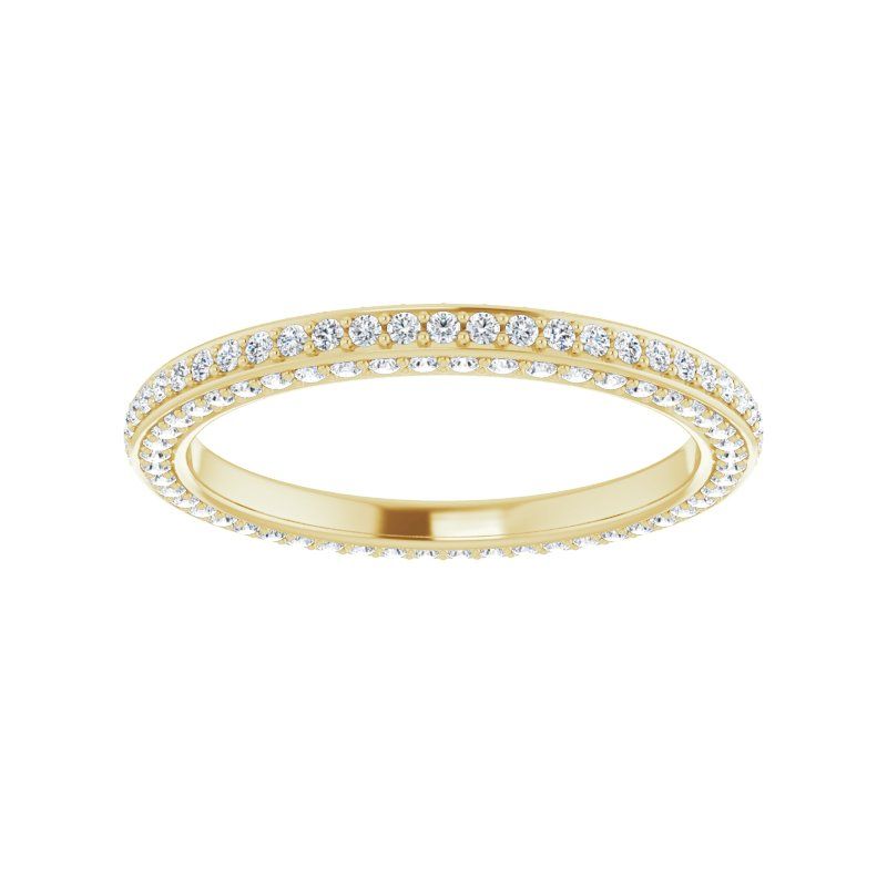 14K Gold Diamond Infinte Eternity Band