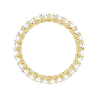 14K Gold Diamond Allied Eternity Band