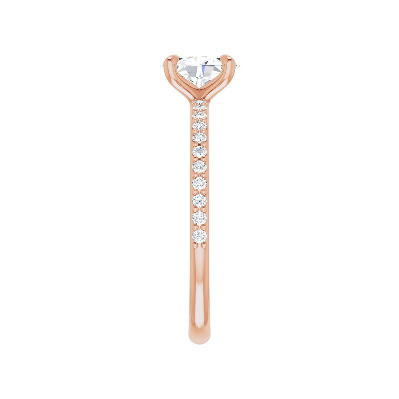 14K Gold Oval Isha Engagement Ring