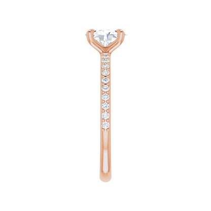 14K Gold Oval Isha Engagement Ring