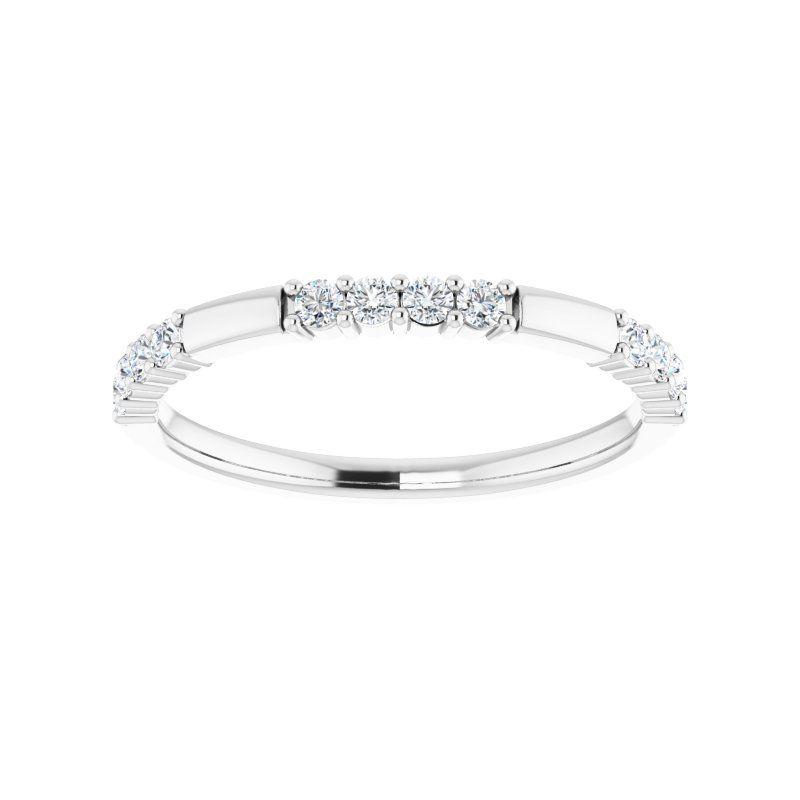 14K Gold Diamond Milan Stackable Band