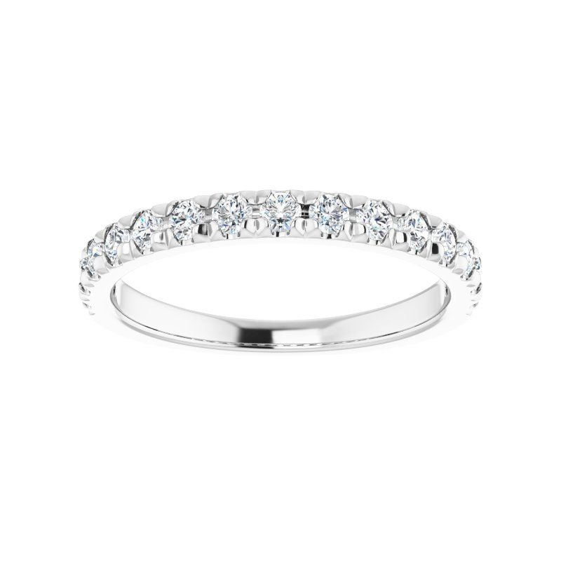 Platinum Diamond French-Set Anniversary Band