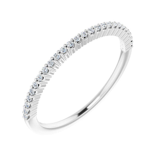 Platinum Diamond 26 Stone Classic Anniversary Band