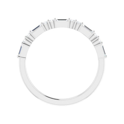 Platinum Diamond Sheen Anniversary Band