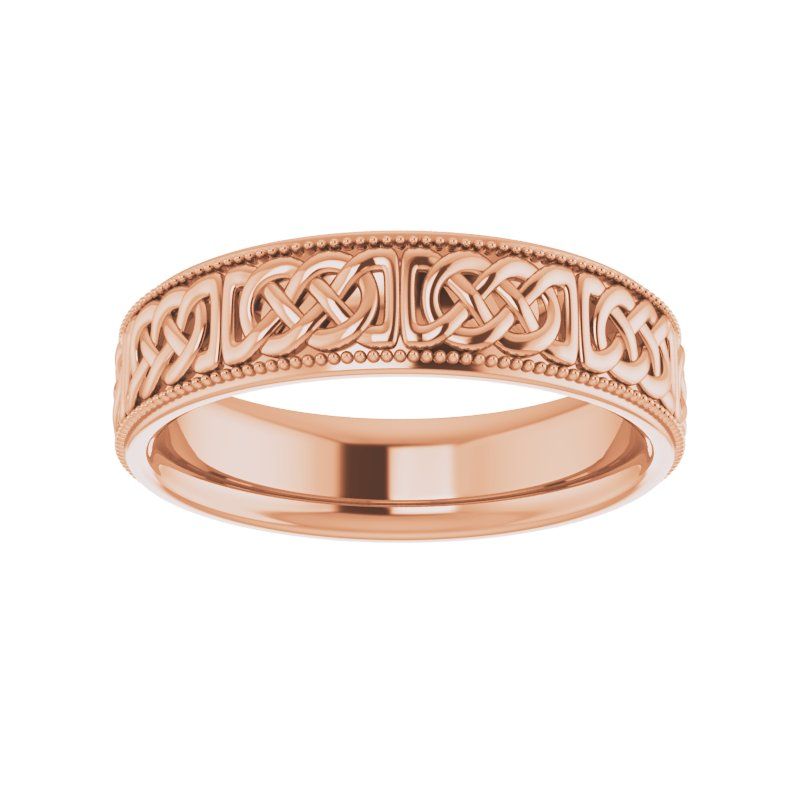 14K Gold 6 mm Celtic-Inspired Band