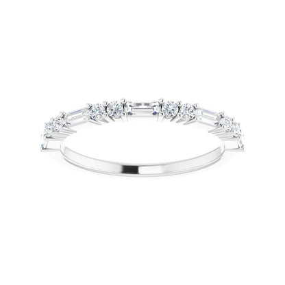 14K Gold Diamond Accented Fancy Band