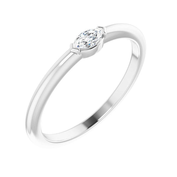 14K Gold Diamond Solitaire Ring