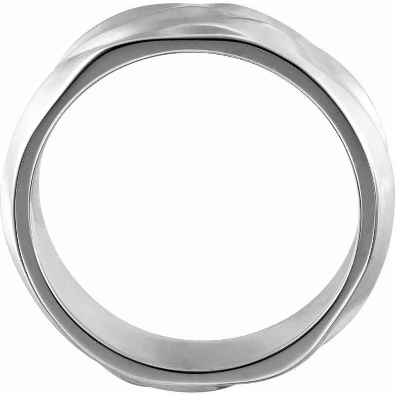 14KGold 6 mm Textured Band