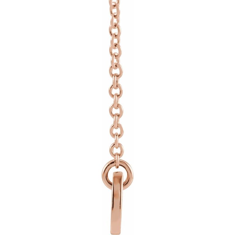 14K Gold Engravable Bar Name Necklace