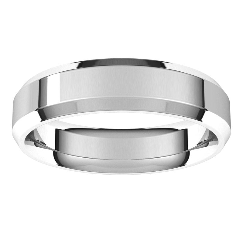 14K Gold Beveled-Edge Comfort-Fit Band