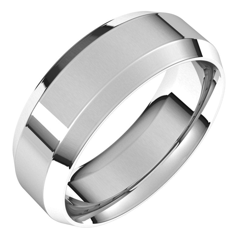 14K Gold Beveled-Edge Comfort-Fit Band