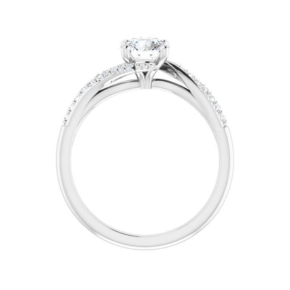 14K Gold Round Diamond Olivia Engagement Ring