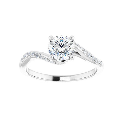 14K Gold Round Diamond Olivia Engagement Ring