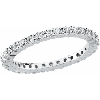 14K Gold Diamond Classic Eternity Band