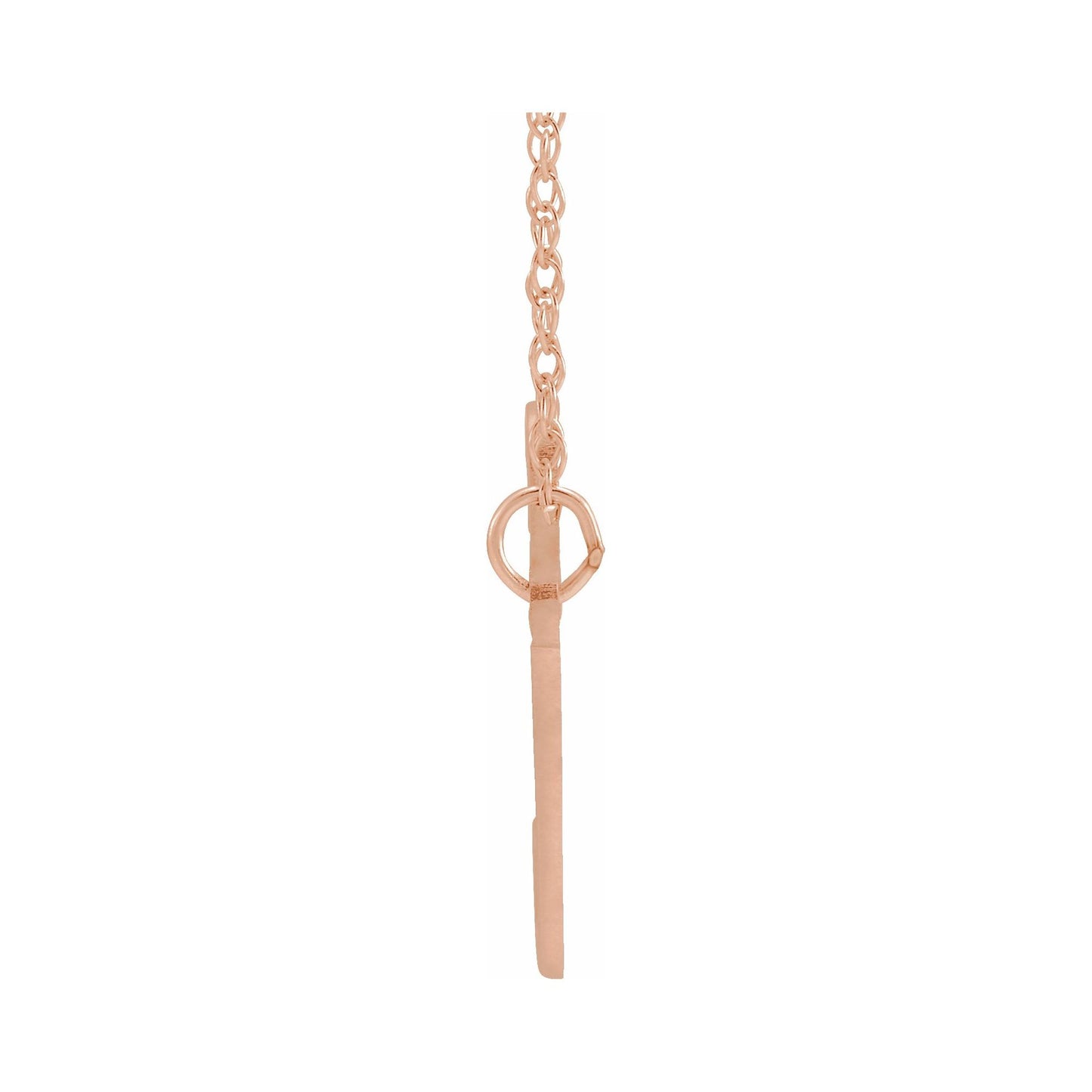 14K Gold Script Nameplate Necklace
