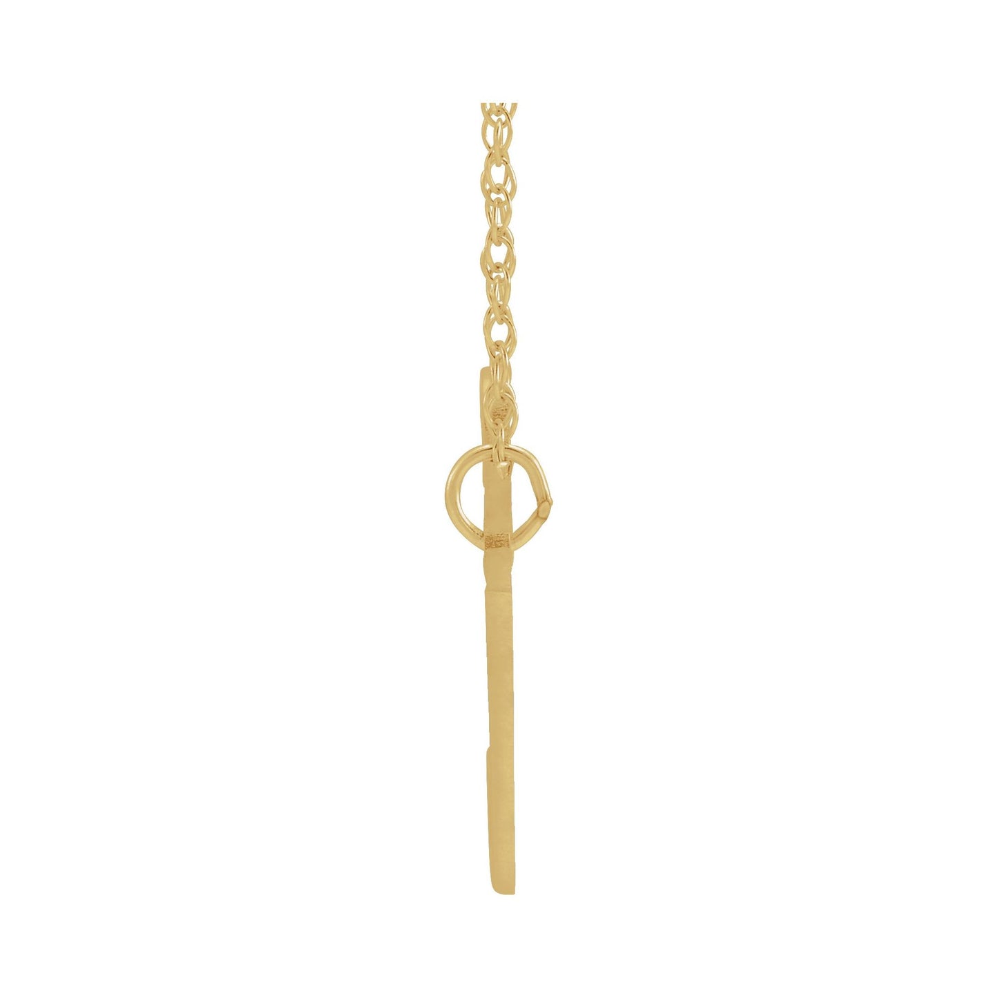 14K Gold Script Nameplate Necklace