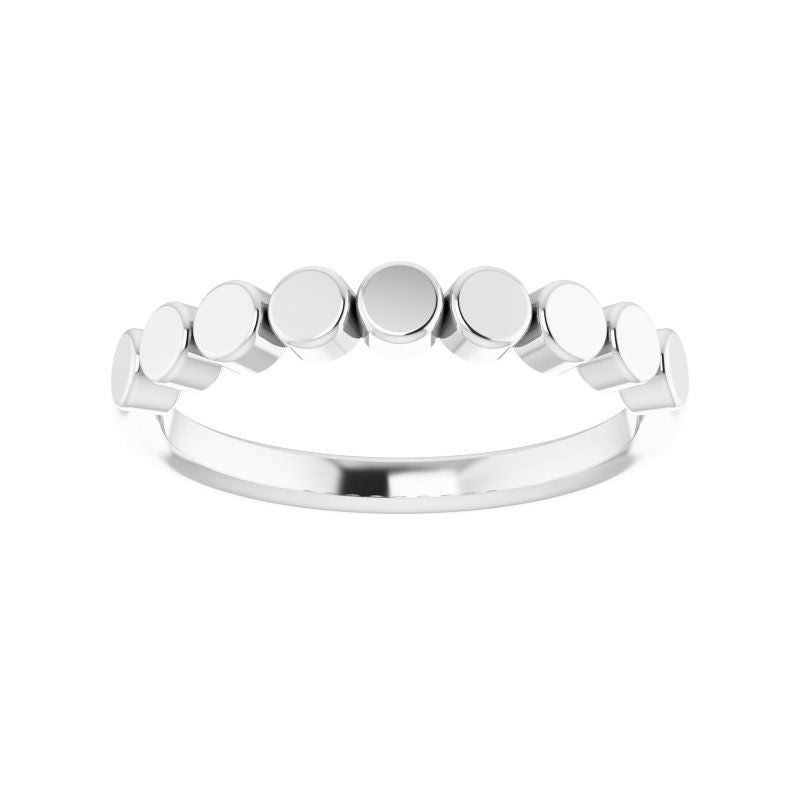 14K Gold Nine Circle Stackable Ring