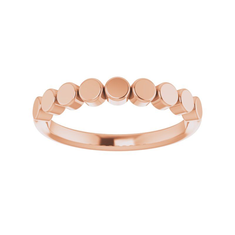 14K Gold Nine Circle Stackable Ring