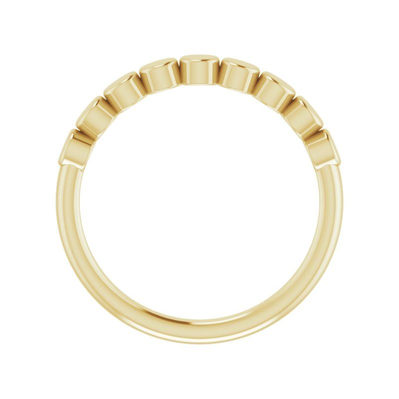 14K Gold Nine Circle Stackable Ring