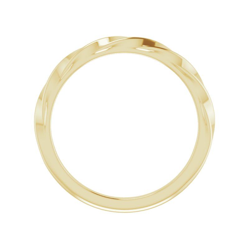 14K Gold Twisted Stackable Ring