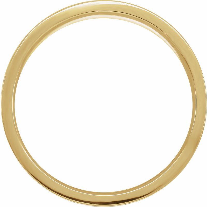 14K Gold 6 mm Geometric Band