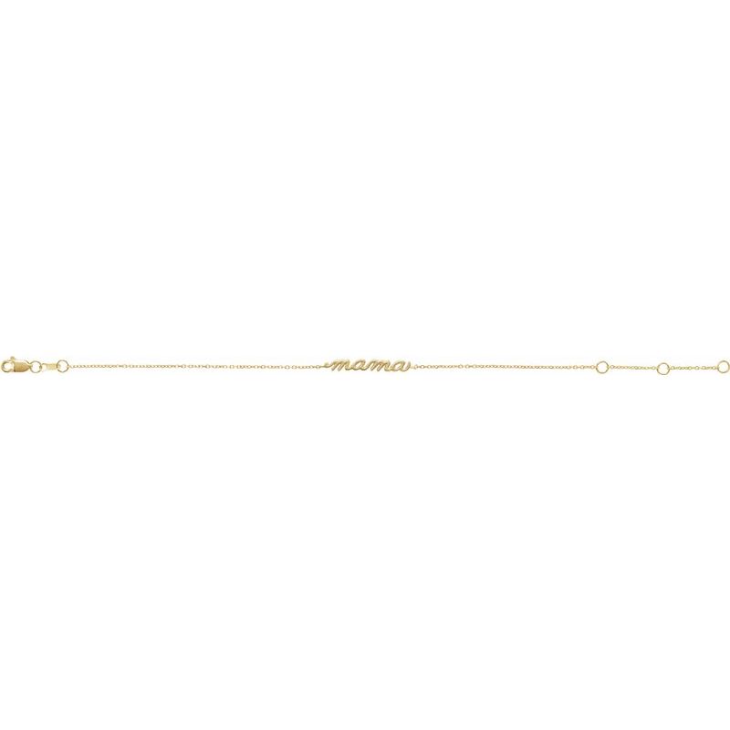 14K Gold Mama Bracelet