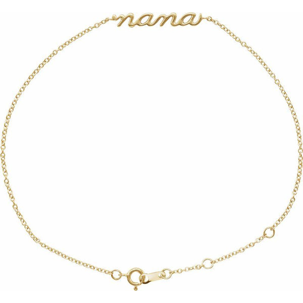 14K Gold Nana Bracelet