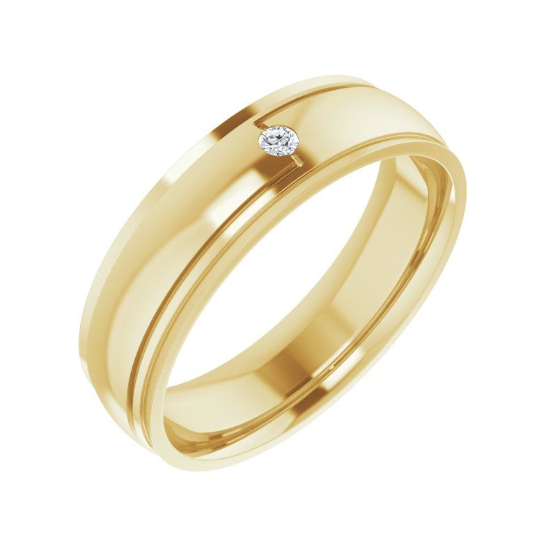 14K Gold and Diamond Band