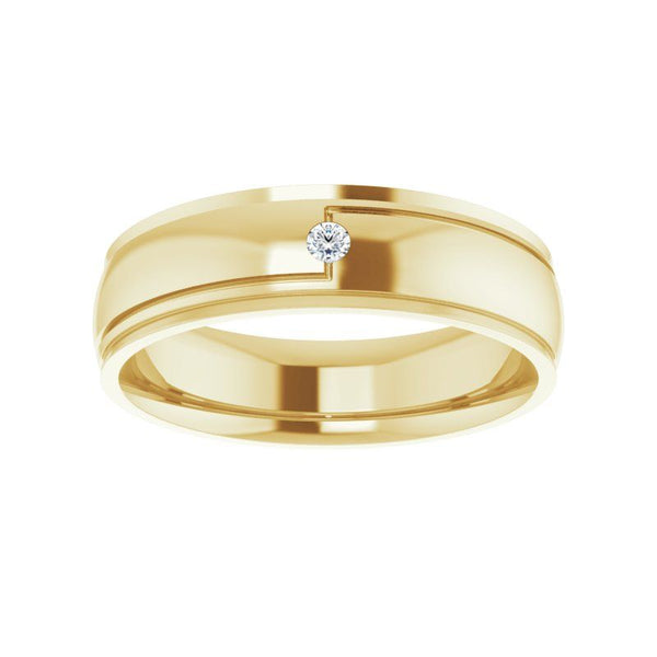 14K Gold and Diamond Band