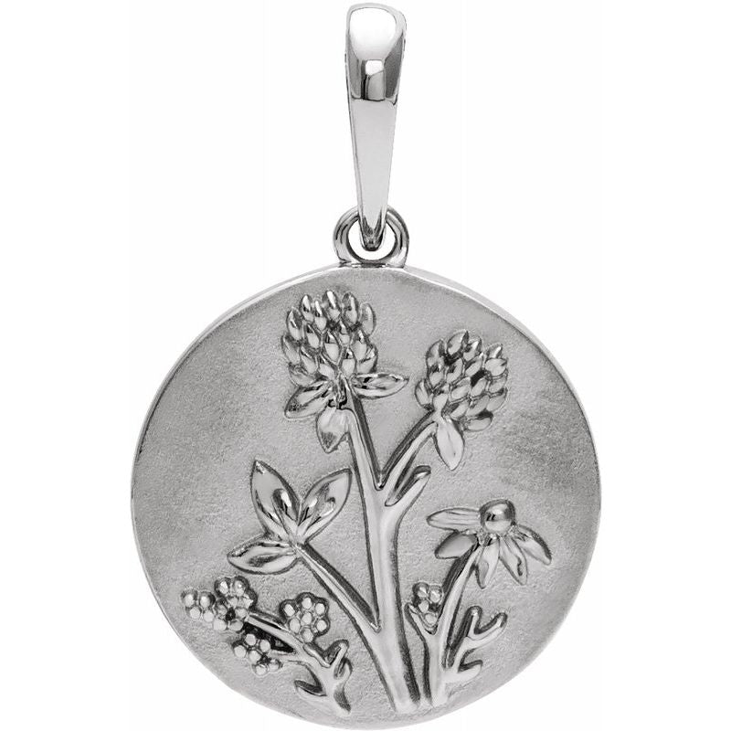 14K Gold Floral 16-18" Necklace/Pendant