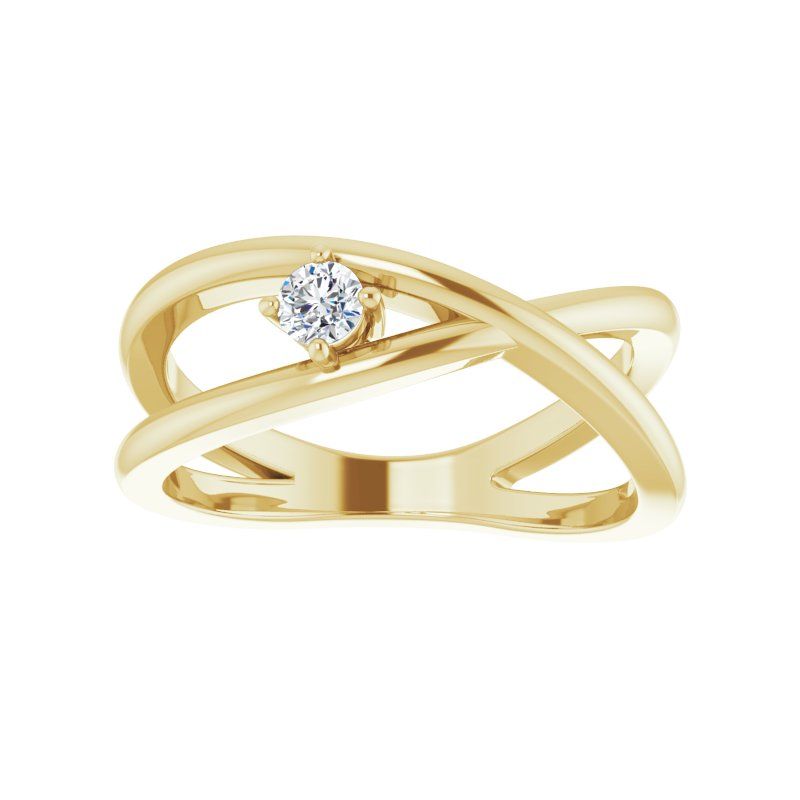 14K Gold 3 mm Round Ring