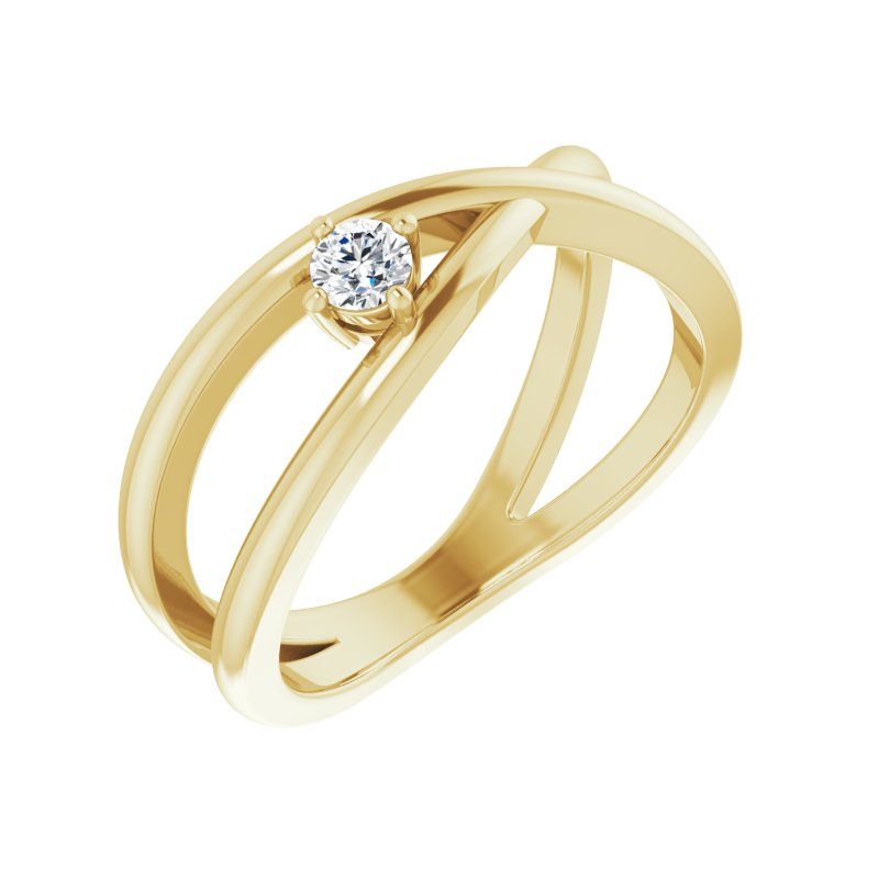 14K Gold 3 mm Round Ring