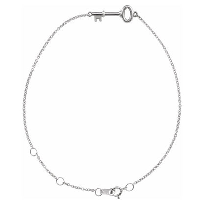 14K Gold & Diamond Dainty Bracelet