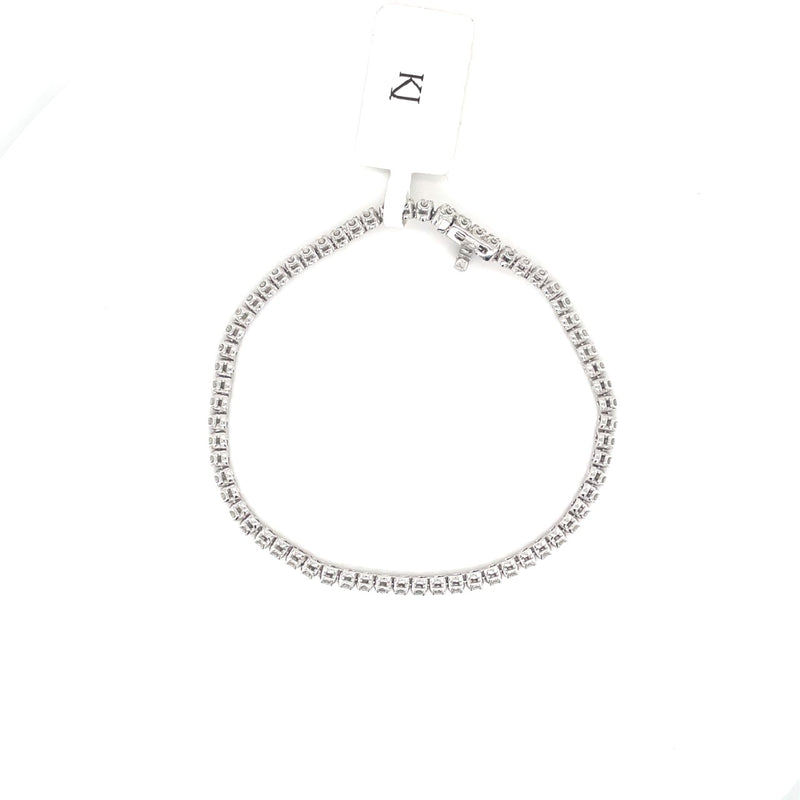 14K White 2.10 CTW Diamond Tennis Bracelet